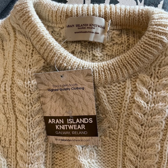NWT Aran Islands Knitwear Irish sweater size medium - Picture 2 of 7